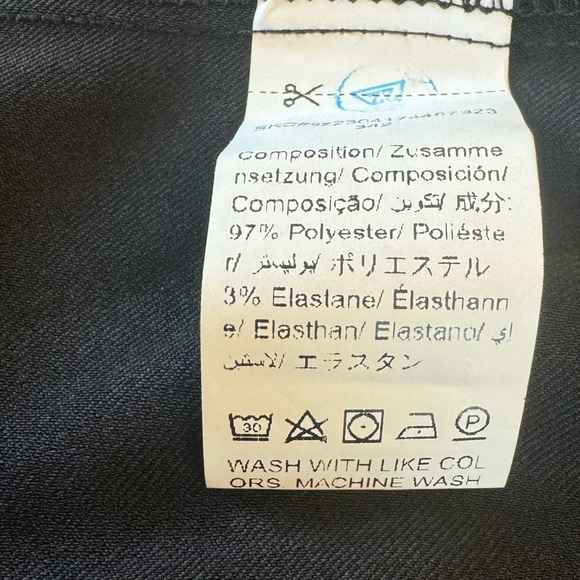 Vest Sleeveless Blazer Black 2 Button size M/L - Picture 7 of 13